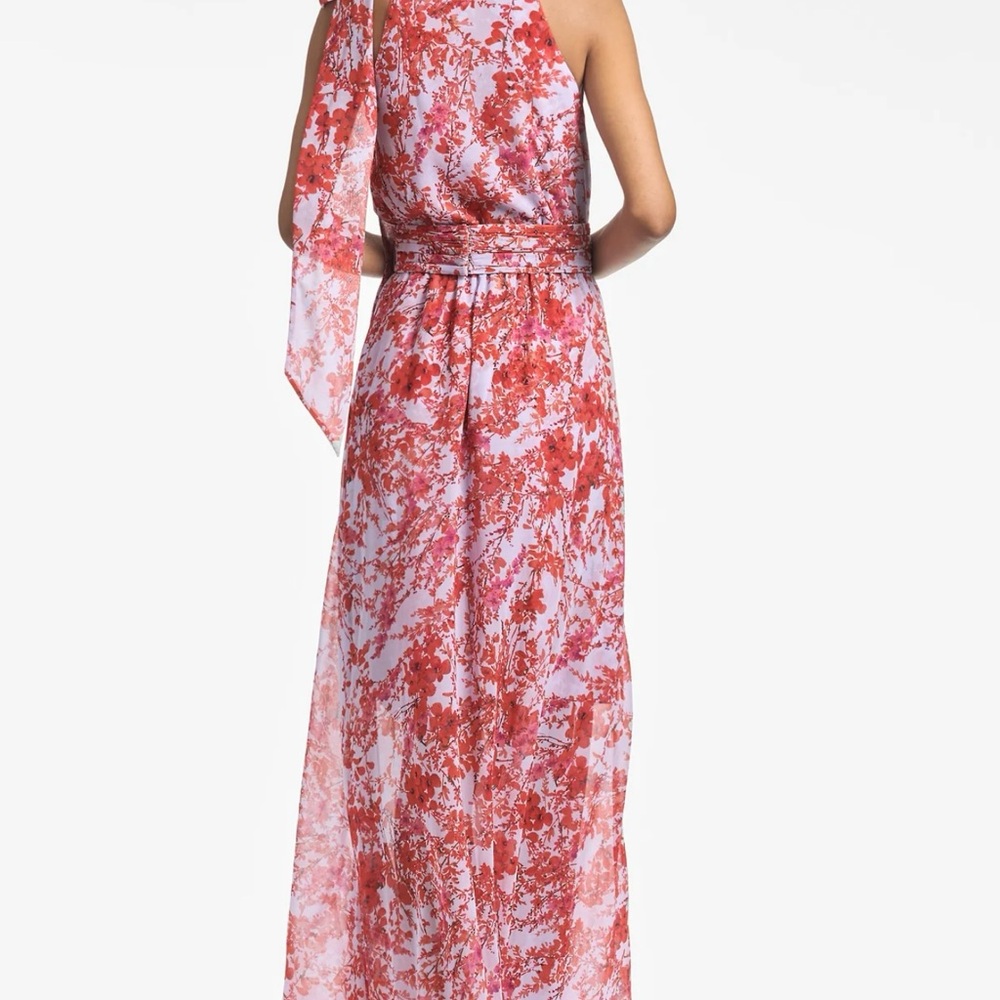 Sachin + Babi Pink and Red Floral Maxi Dress
